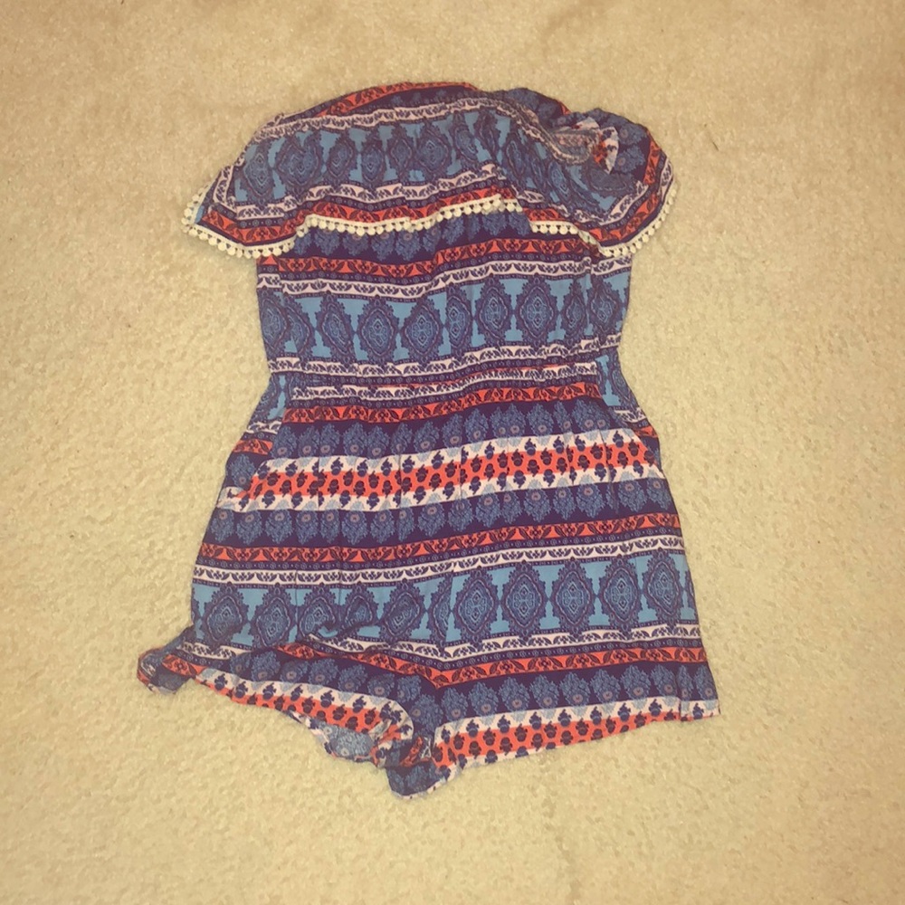 Patterned romper